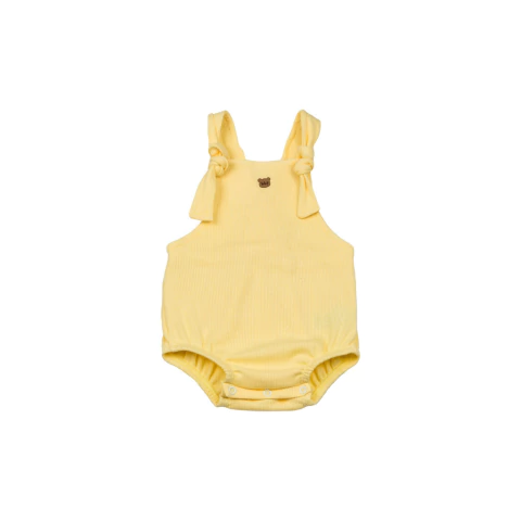 Romper canelado confort unissex Amarelo - comprar online