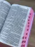 Bíblia ARC Leão Jesus Pink hiper - com Harpa e indice digital - Central das Biblias