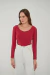 Blusa Manga Longa Cotton Vermelha - Linda de Morrer