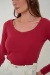 Blusa Manga Longa Cotton Vermelha - Linda de Morrer - comprar online