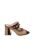 Mule Peep Toe em Camurça Bege Premium - Luiza Barcelos