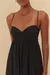 VESTIDO LONGO FRANZIDO - Gaby Sampaio