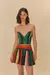 Short Saia Balone Listra Onda de Cor – Farm - comprar online