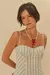 Vestido Cropped Listra Bicolor – Farm - Gaby Sampaio
