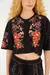 Tshirt Cropped Floral Belle – Farm - Gaby Sampaio