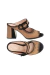 Mule Peep Toe em Camurça Bege Premium - Luiza Barcelos - loja online