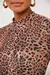 Blusa Lilou em malha canelada estampa animal print - Linda de Morrer na internet