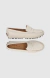Mocassim em Couro Floater Off White Feminino Premium - Luiza Barcelos na internet