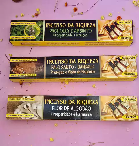 Incenso Massala Shakunthala da Riqueza - Vareta Dourada - comprar online