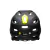 Capacete Bell Super DH Preto com Amarelo M (55-59) Mips - KF Bikes