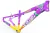 Quadro Viking Tuff X-25 Freeride Roxo com Amarelo