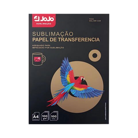 PAPEL SUBLIMÁTICO A4 C/ 100 FOLHAS JOJO FUNDO ROSA
