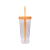 Imagem do KIT'S - COPO SHAKEIRA CRISTAL 740ML COM TAMPA RETA E CANUDO -
