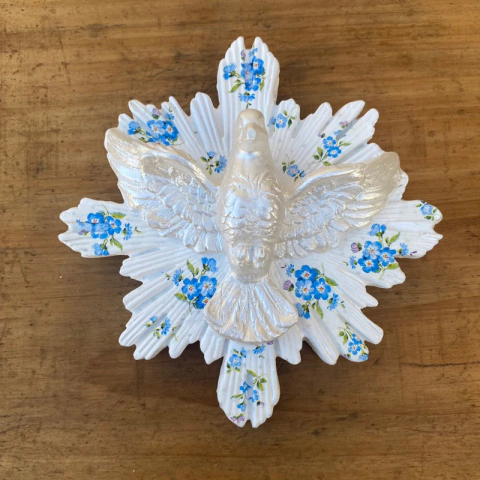 Divino Espírito Santo 17cm Decoupage Delicado