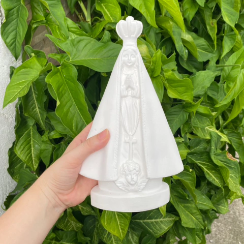 Nossa Senhora Aparecida Gesso Cru 24cm Para Decorar / Para Costumizar