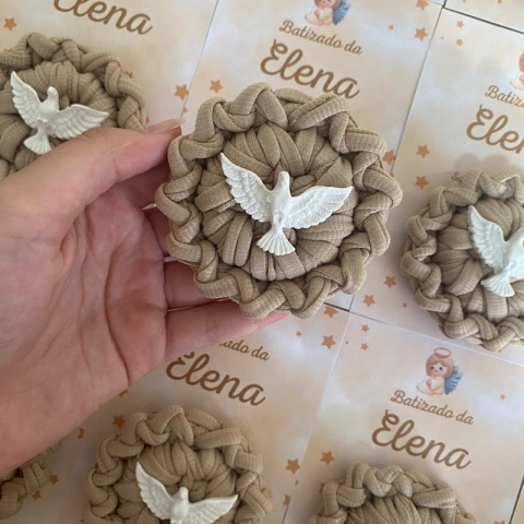 Kit 15 ímã com Tag Personalizada/ Lembrança de Batizado