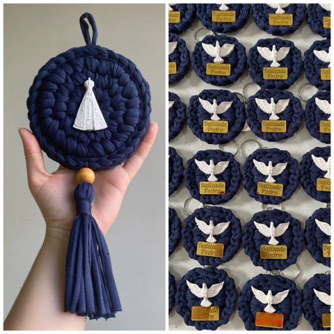 Kit Batizado 10 Mandalas Divino Espírito Santo + 10 Ímãs Personalizados / Lembrança Batizado