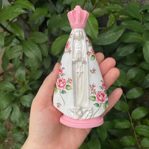 Kit 5 Nossa Senhora Aparecida Decoupage Delicada / Lembrança Batizado