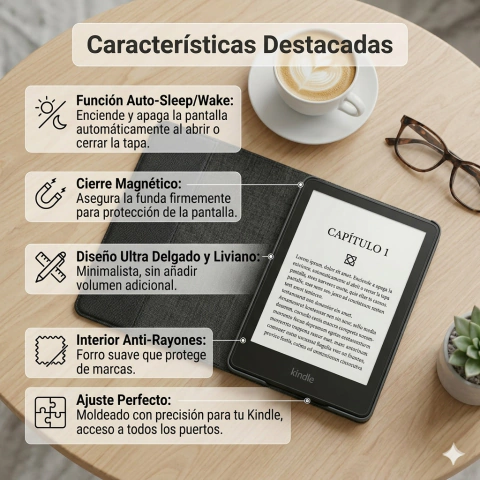 Funda Smart Cover para Kindle Paperwhite de 7 Pulgadas