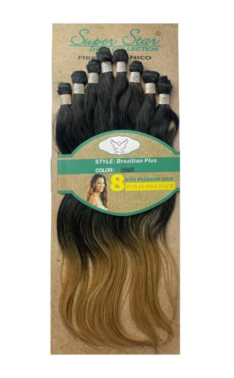 Cabelo Orgânico Brazilian Plus Liso Ondulado Super Star 320g