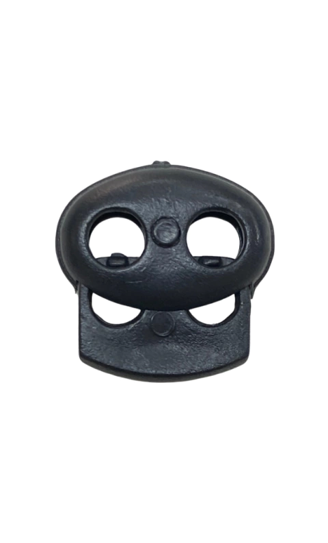 Regulador preto tamanho P com acabamento fosco para acessórios de confecção