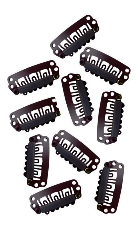 10 Presilhas Tic Tac Pequeno para Mega Hair e Alongamentos - comprar online