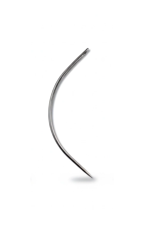 Agulha curva de aço inoxidável com 5 cm para costura
