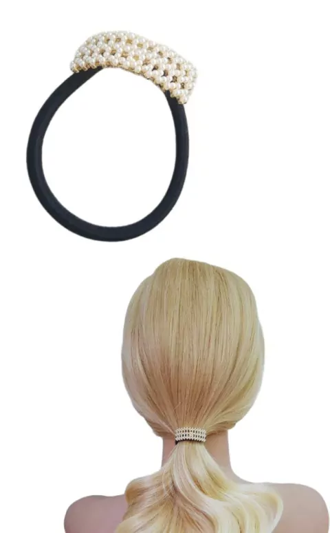 Elástico de Cabelo Perolado Xuxinha Delicada
