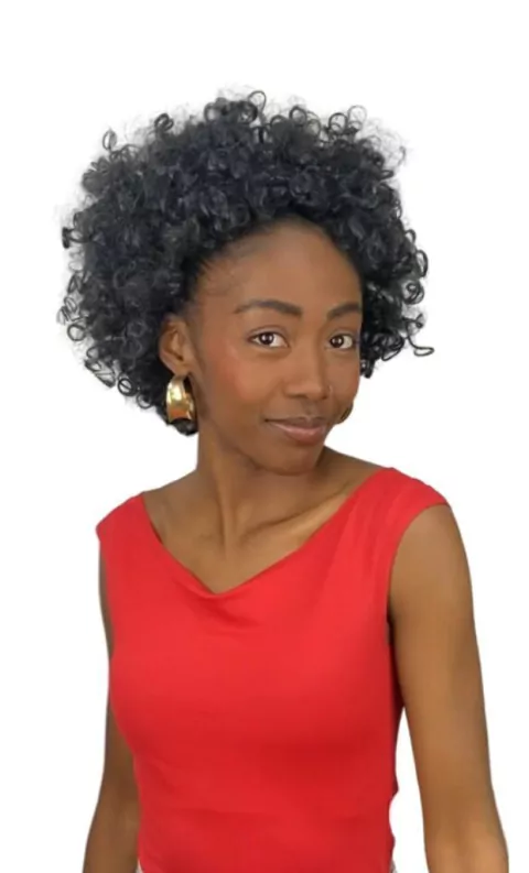 Peruca Cacheada Sintética Black Power Joana