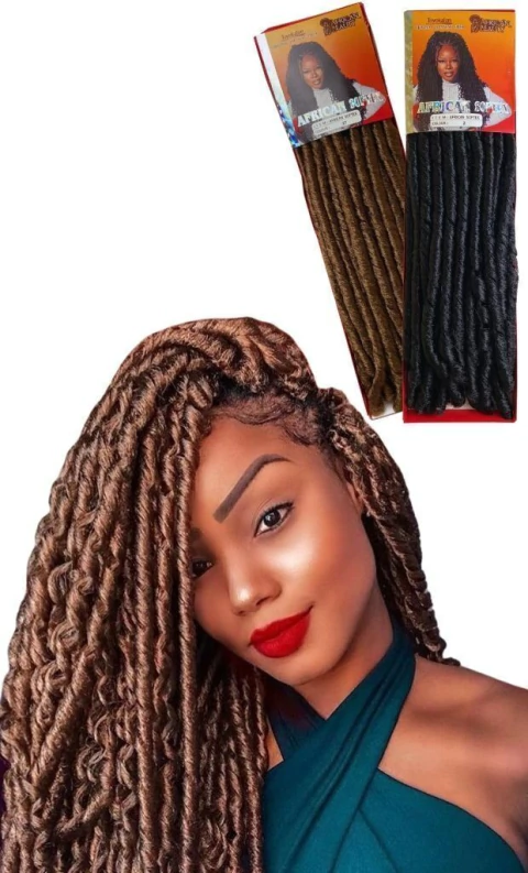 Cabelo Cacheado Nina Softex Sintético Crochet Braid African Beauty
