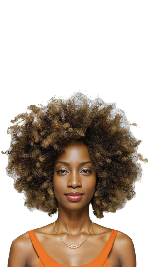 Peruca Cacheada Orgânica Black Agatha 30cm