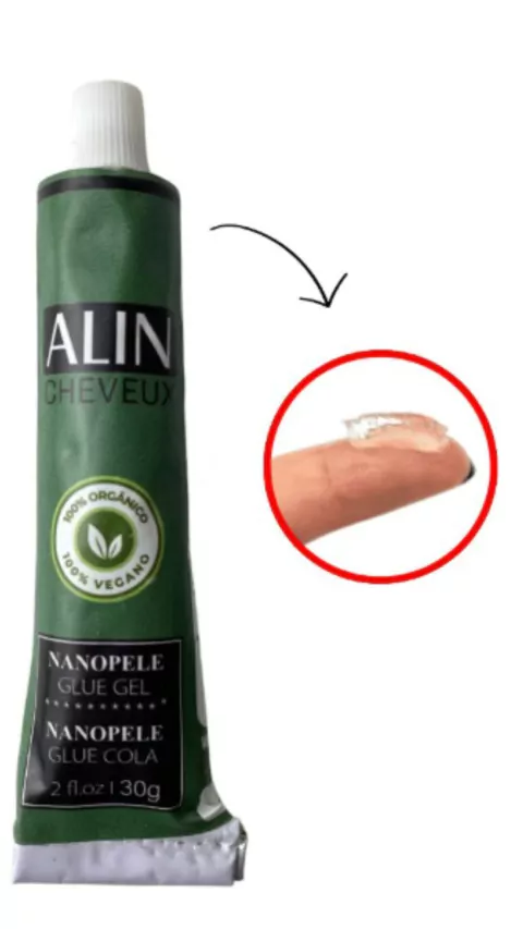 Gel Cola Para Confecção De Mega Hair Na Nano Pele 30g
