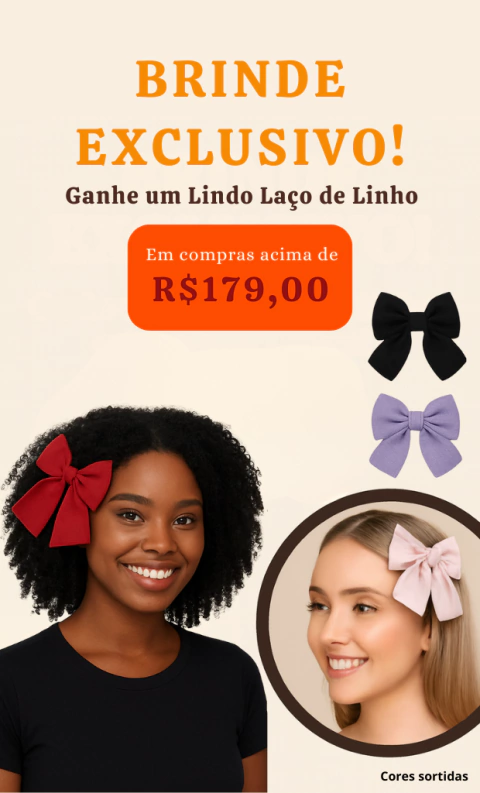 Brinde em compras acima de R$ 179,00 - comprar online