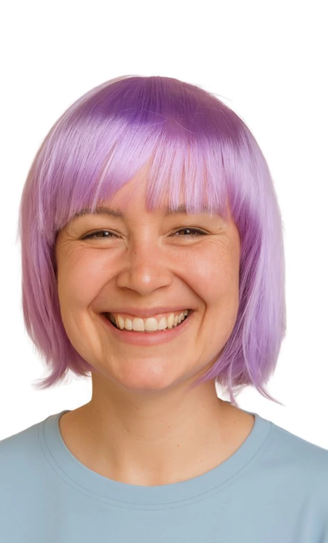 Peruca Maitê Fibra Sintética Colorida - comprar online