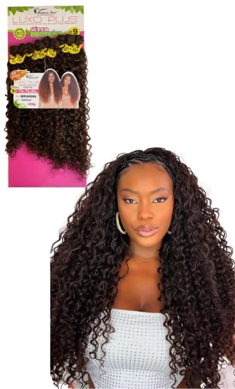 Cabelo Brianna Super Proteína Modern Girl Cacheado