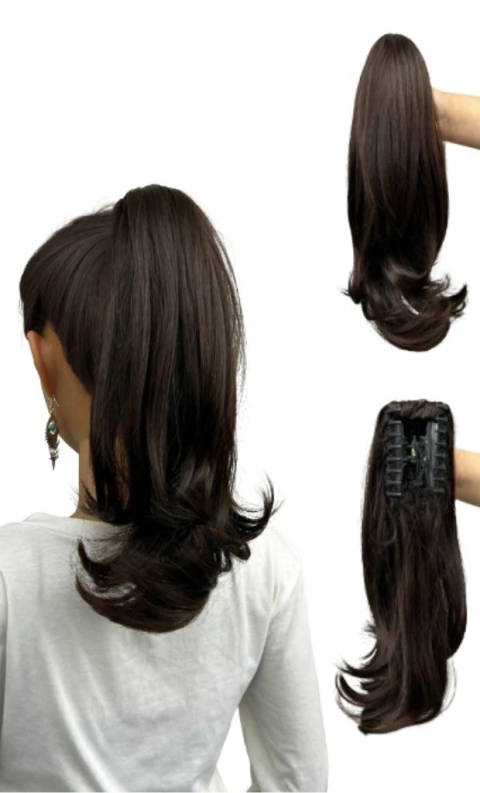 Aplique Rabo De Cavalo Trissa na Presilha Repicado