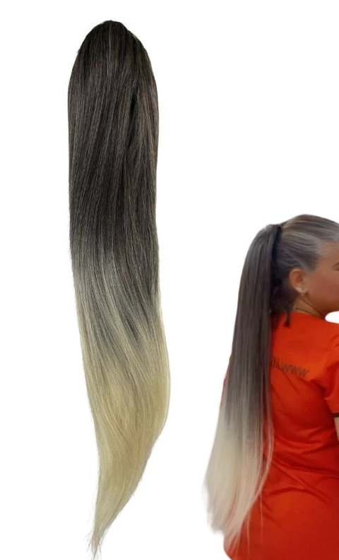 Rabo de Cavalo Grisalho Yaki