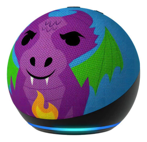 Amazon Echo Dot 5th Gen Kids Con Asistente Virtual Alexa, Diseño Dragon 110v/240v - comprar en línea