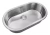 Pileta Cocina Johnson Curve Si77 A Bacha Oval Acero Color Plateado