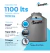Tanque De Agua Rotoplas 1100l Tricapa Vertical Gris Capa Antibacterial en internet