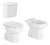 Juego Baño Roca Monaco Inodoro Corto Mochila Codo Doble Descarga Bidet