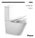Imagen de Inodoro Largo Padova Piazza C/ Deposito & Válvula B0900 Color Blanco