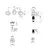 Set completo Hydros Viva Nova Lavatorio Bidet Ducha Embutir