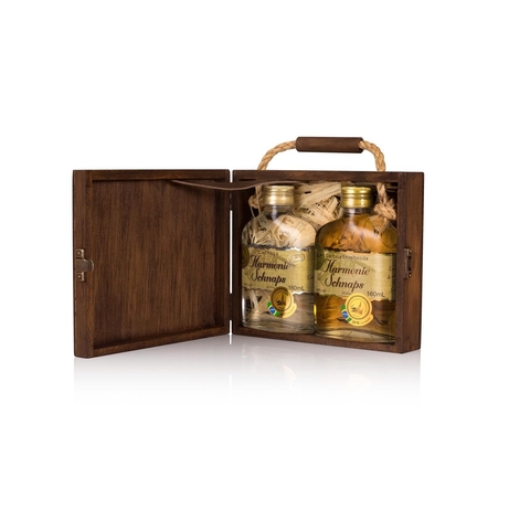Kit Madeira Cachaça Harmonie Schnaps 2 Garrafas 160 ml