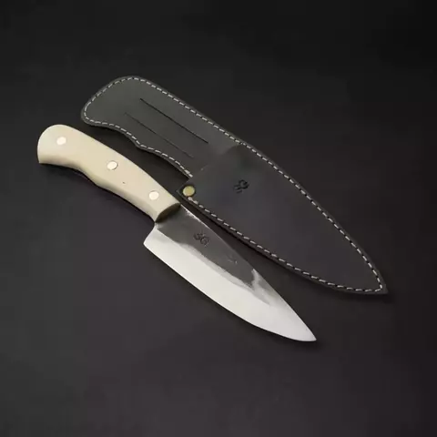 Faca Blacksmith Inox 6” Cabo Osso – Acabamento Bruto