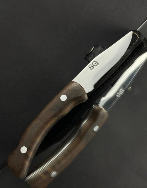 Faca Fox Inox 3” com Cabo de Madeira e Bainha Artesanal – Compacta, Leve e Precisa - comprar online