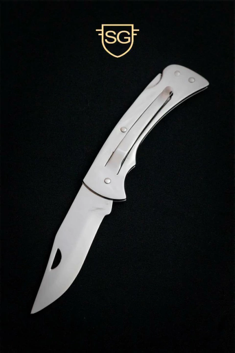Canivete SG Inox 8cm com Clip de Bolso