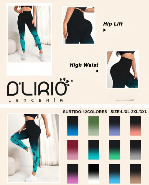 LEGGINGS DEGRADE D'LIRIO DARK - comprar online