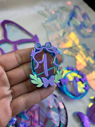 Borboleta- Brasão com idade personalizada