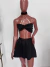 Conjunto short sia plissado